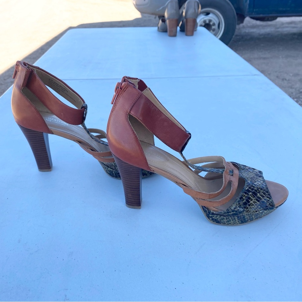 Naturalizer Multicolor Platform Heels Euc - image 2